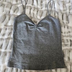 Morbid threads silver tank top